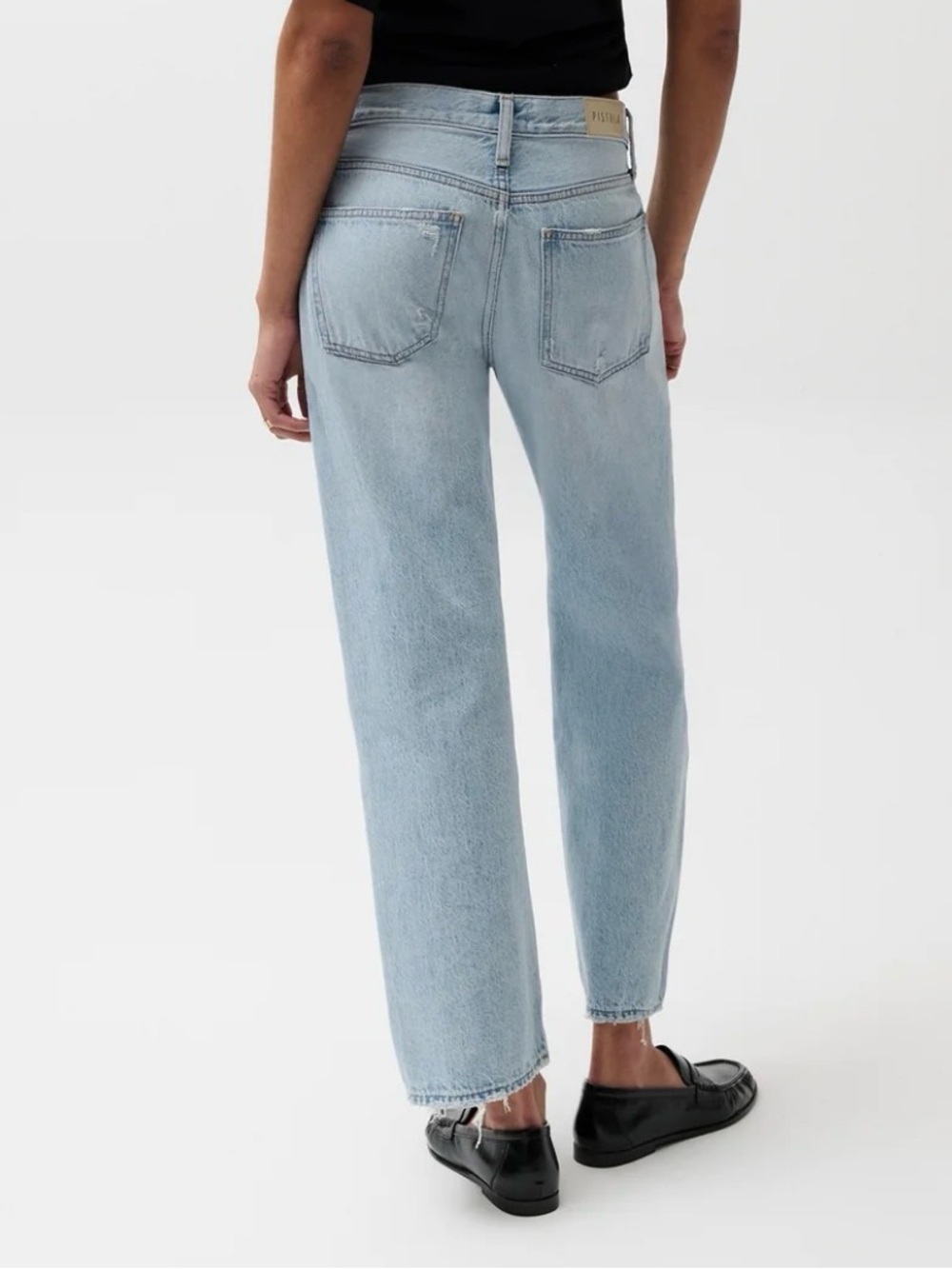 pistola Light Blue Straight Leg Women's Jeans